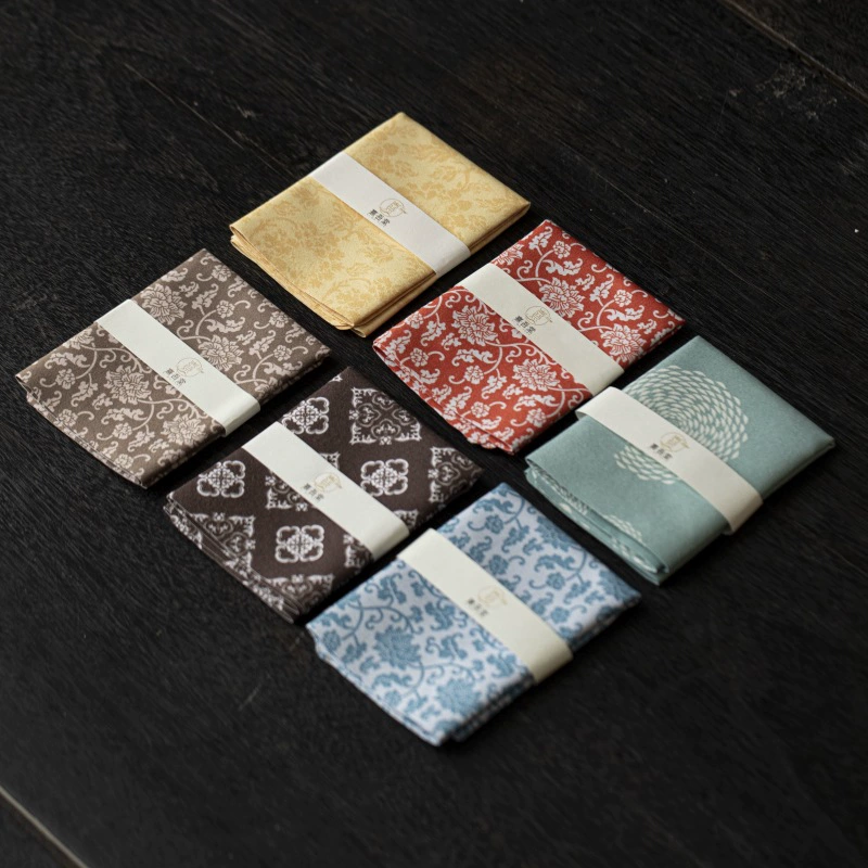 Китайская ретро-домашняя группа чайное полотенце прямоугольный впитывающий чай полотенце чайный стол тряпка чайная церемония аксессуары