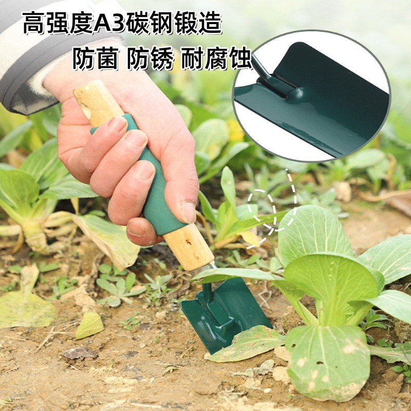 Herramientas de jardinería multi-tipo transfronterizas, rastrillo de flores, pala, herramientas de jardinería de doble propósito, azada, jardinería para atrapar a los marinos