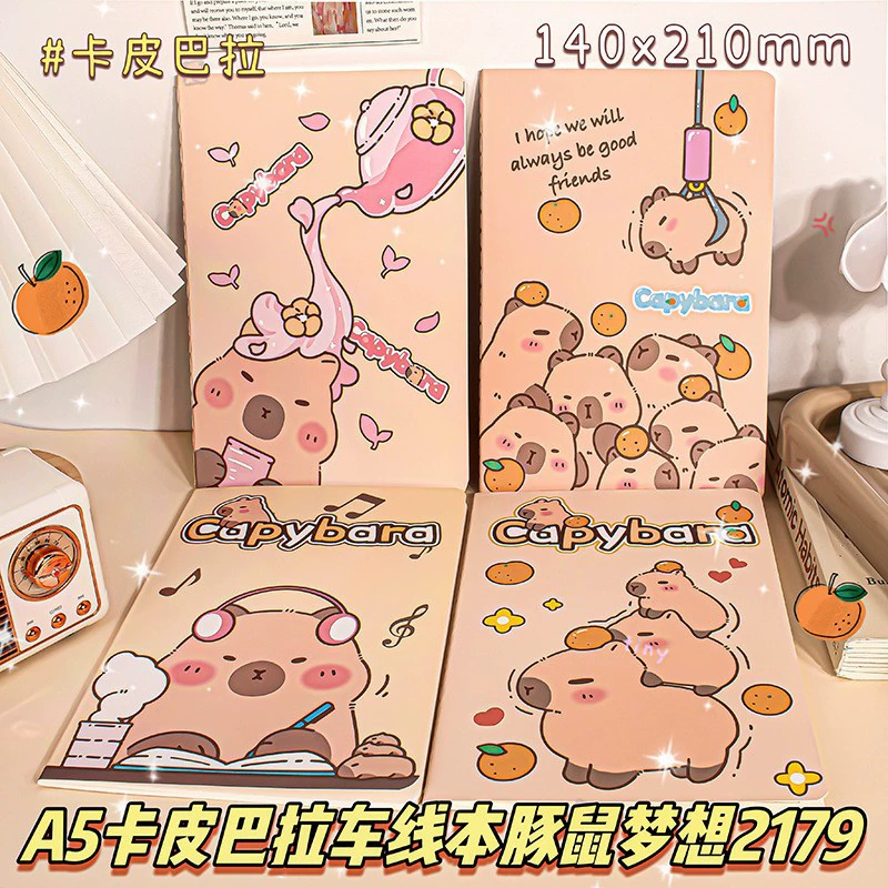 A5 Cartoon Notebook — Cute Children's School Notepad, Lined Pages, Multiple Cover Designs