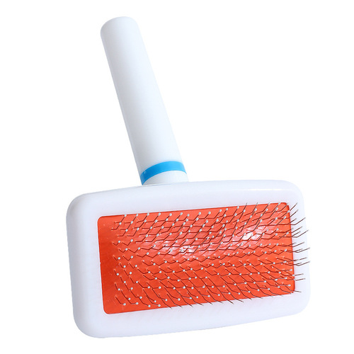 Air bag needle pet brush plastic white dot dog comb white handle pet comb manufacturer wholesale