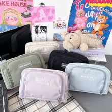 ins网红便携化妆包小号韩国简约大容量多功能少女袋品随身收纳包