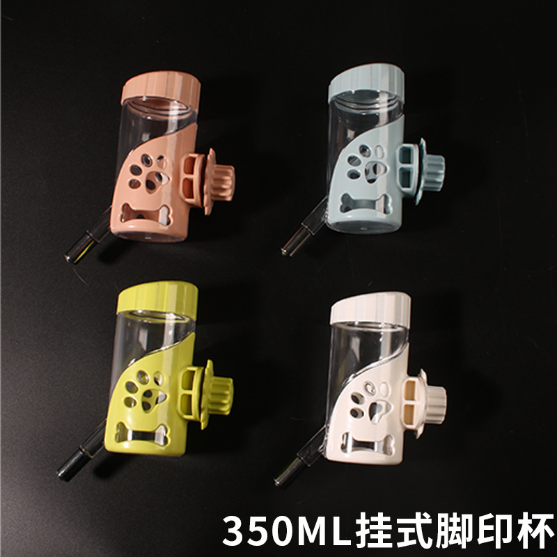 Taza de agua para mascotas, botella de agua para conejo, perro, gato, taza de agua potable, alimentador de agua, tipo de suspensión automática para perros