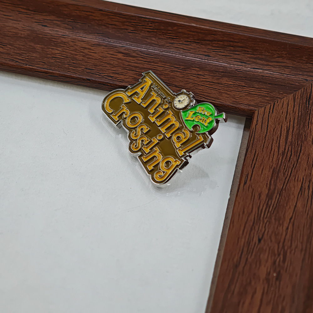Animal Crossing New Leaf Logo Enamel Pin Game Badge Game Fan Collectible Ornament Gift Accessory
