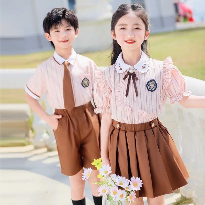 幼儿园园服夏季小学生校服英伦风61儿童节小主持人礼服拍照服装
