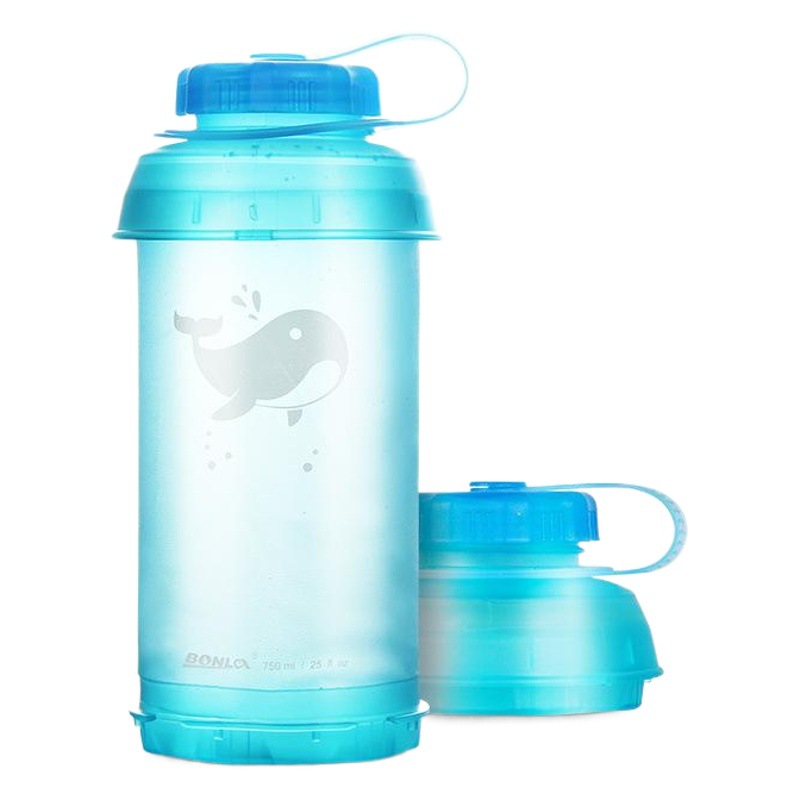 Factory Supply Food Grade TPU Outdoor 750ml Foldable Soft Kettle Sports Water Cup Portable Water Bottle Multi-color