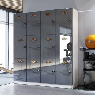 Locker, Barber Shop Bag Storage Cabinet, Gym Yoga Studio Storage Wardrobe, Hair Salon Cabinet, Employee Locker with Lock