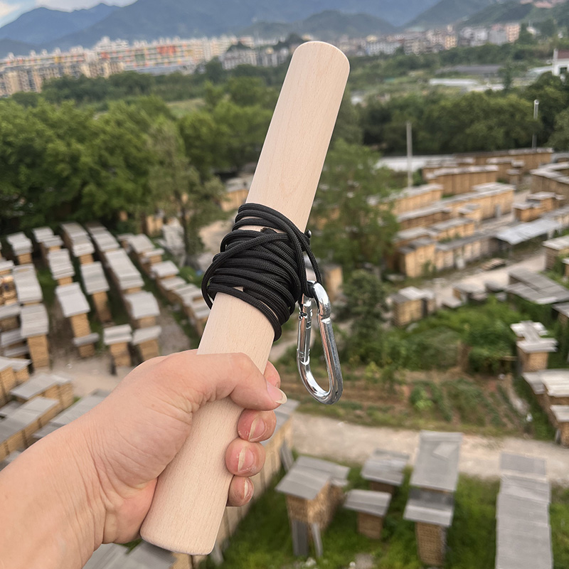 Beech Wood 0kg Roll Arm Strength Training Device Muscle Exercise Thickening Arm Strength Rope Stick for Men