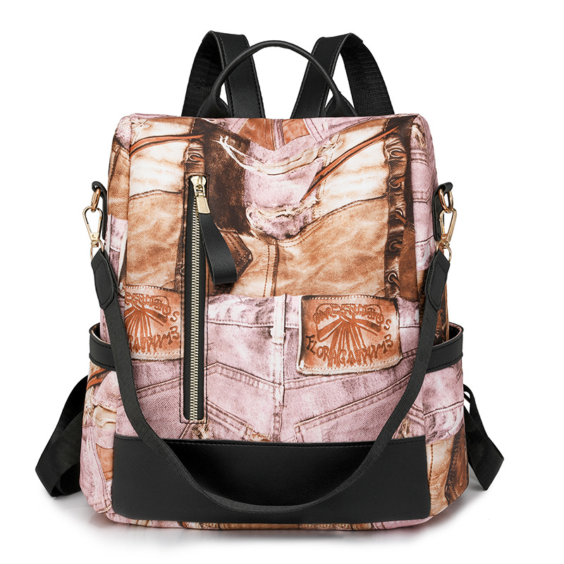 Comercio exterior Amazon nueva mochila antirrobo para mujer PU moda europea y americana viaje al aire libre mochila para mujer de gran capacidad