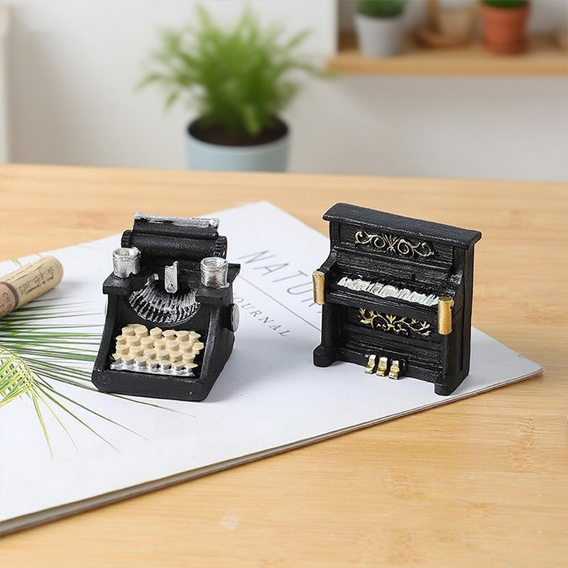 Mini electrodomésticos nostálgicos modelo retro impresora de radio accesorios de fotografía ventanas decoración de sala de estar al por mayor
