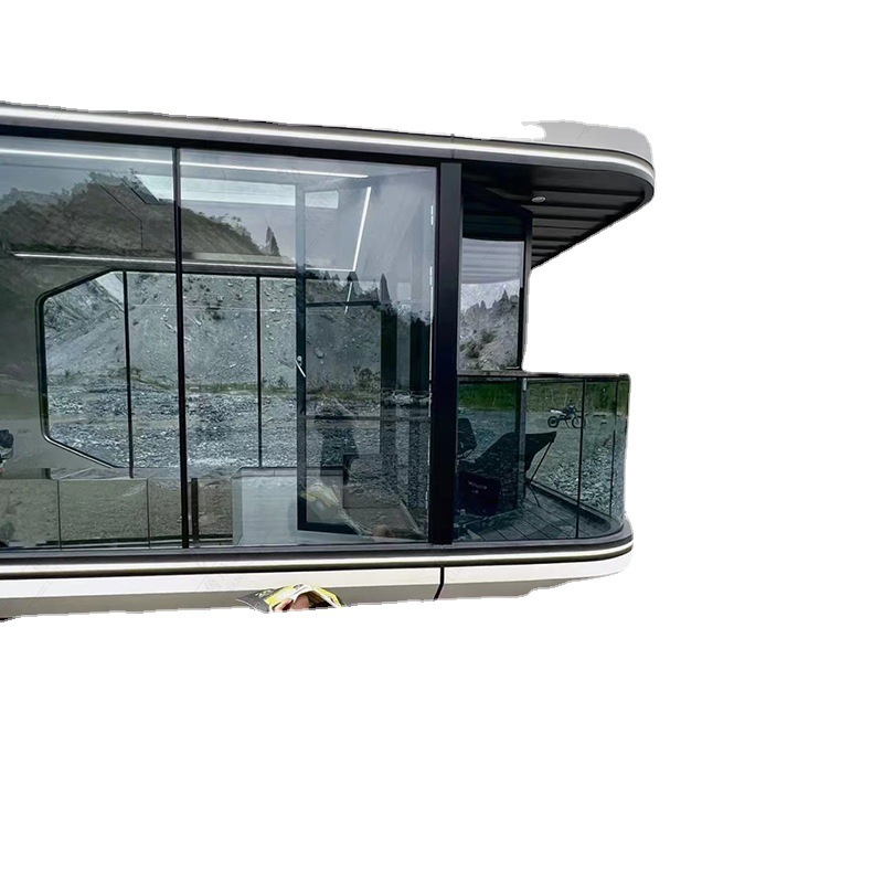 Casa integrada sala de sol Apple Warehouse Mobile Residence Container House Creative Space Capsule Commercial Street Quiosque