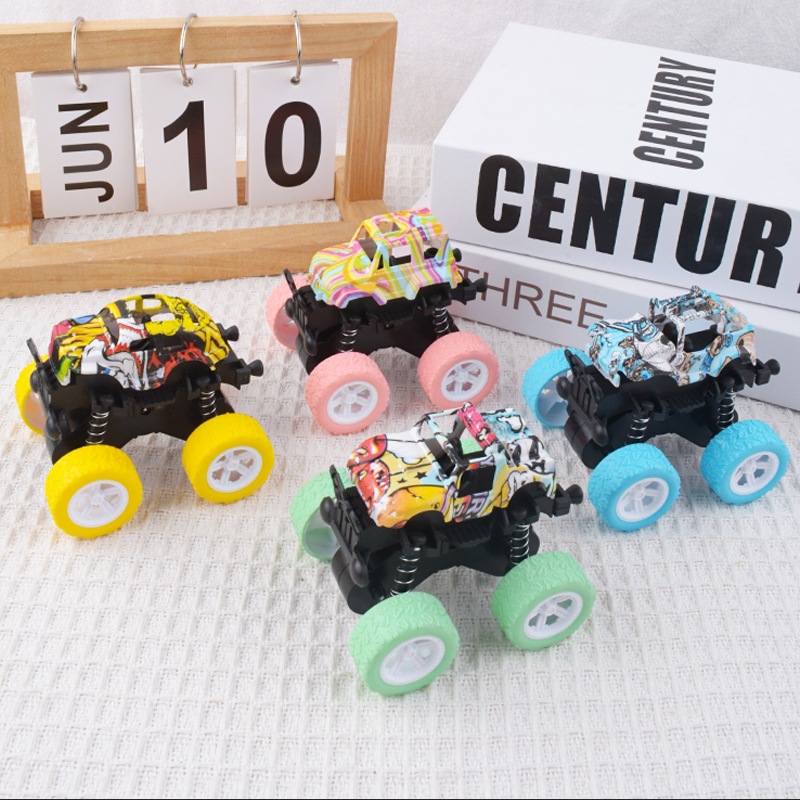 Juguetes para niños, acrobacias inerciales, coche de dinosaurio, niño, excavadora, volquete, camión mezclador, coche divertido al por mayor