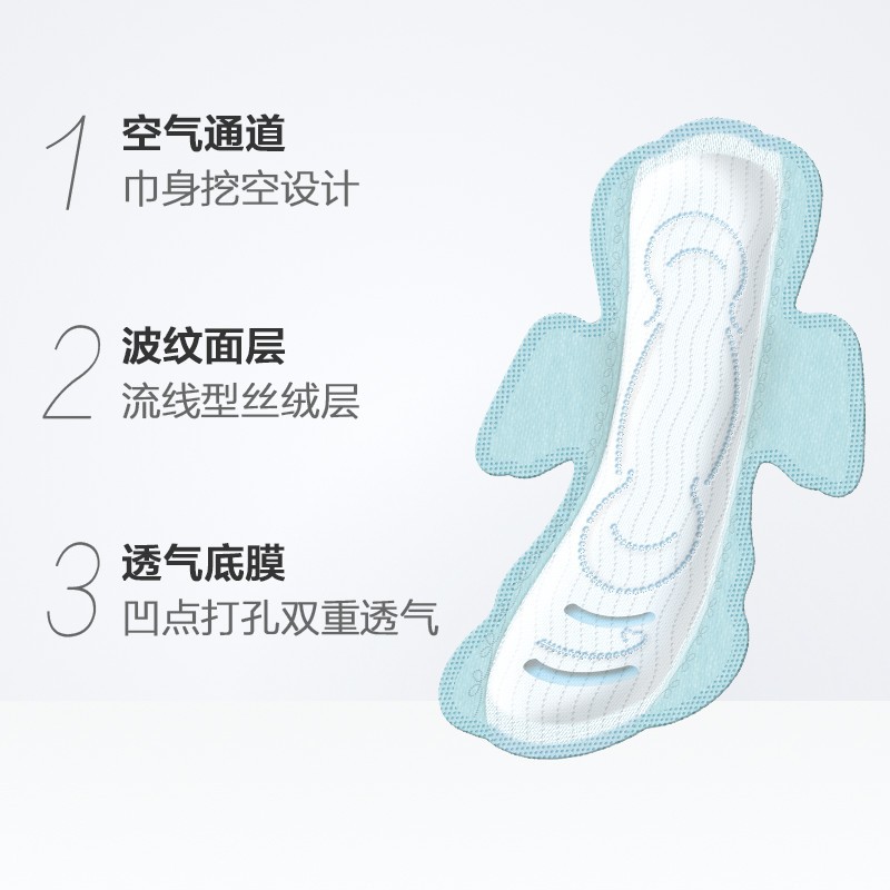 Seventh Space Sanitary Pads Elegant Silk Soft Ultra Thin 275 Night Pads 10 Pcs per Box Wholesale QUC8210