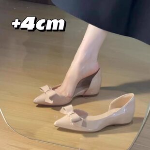 2026����ʽ��Ƥ�����Y�ȿ՛�ЬŮ������4cm�Ըм��^�����_��Ь��