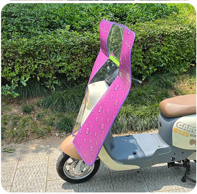 Suitable for Electric Motorcycle Front Windshield Pedal Battery Car Windproof Cover High-Definition Widened Rain Cover Winter Four