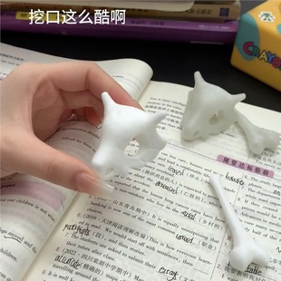 3D Printed Caracalla Skull Hairpin Figurine Hair Clip Luminous Dragon Stress Relief 3D Toy Figurine Creative
