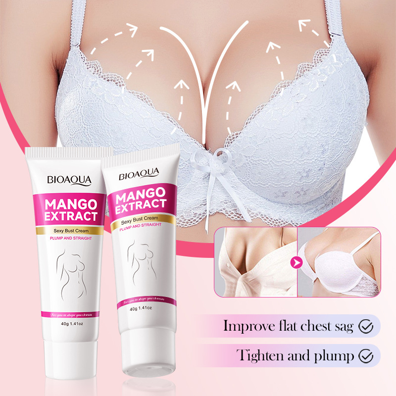 Inglés completo BIOAOUA mango sexy crema de aumento de pecho pecho estiramiento de pecho masaje de enfermería por mayor comercio exterior transfronterizo