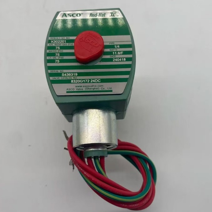 ASCO非防爆电磁阀 8320G172 24VDC 1/4口径 黄铜阀体 现货议价