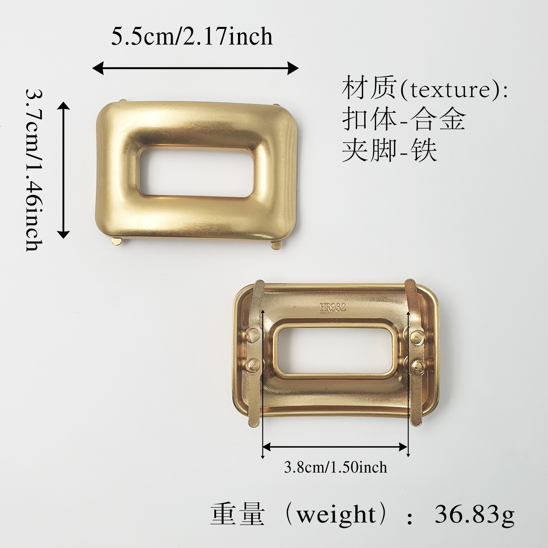 Un accesorio de hardware de zapatos de cuero con botones decorativos metálicos para ropa, zapatos, botones de ajuste de fundición a presión de aleación de zinc al por mayor
