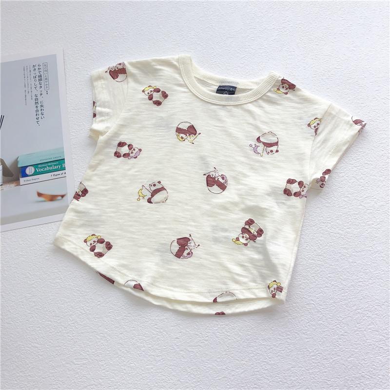 男の子と女の子用の子供用日本製綿Tシャツ、夏用半袖Tシャツ、子供用竹綿の薄手で通気性のあるトップス、ベビーTシャツ|undefined