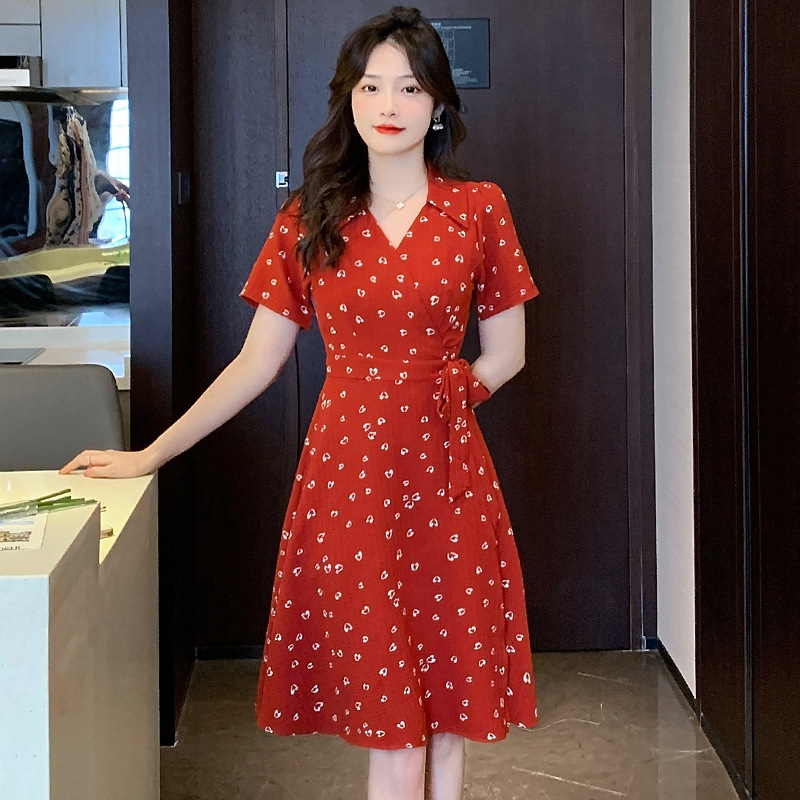 Retro shiffon summer dress