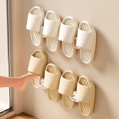 浴室モップラック穴なしトイレ掛け靴収納ラック壁掛け式トイレ壁に神器ドアを掛けた後