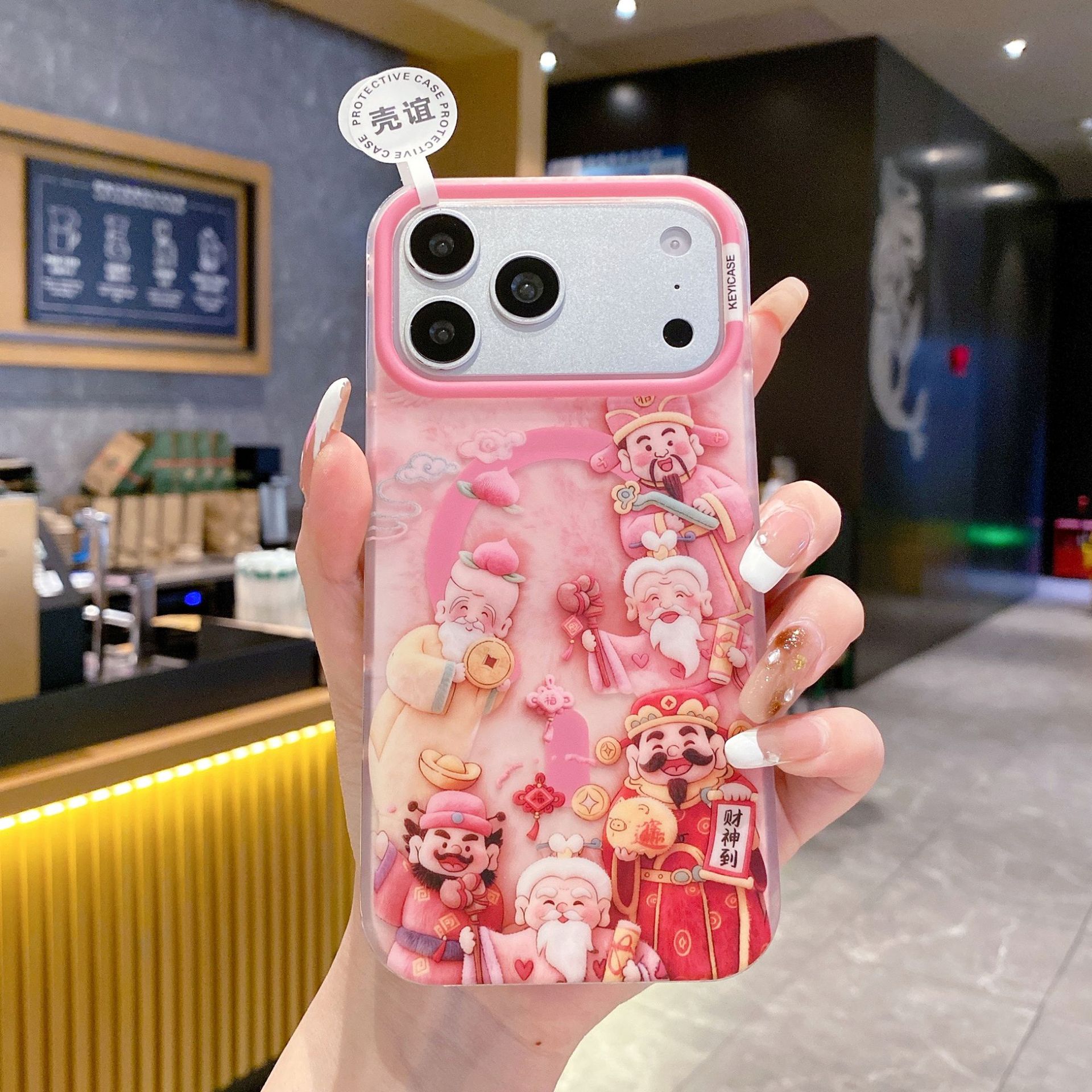 Funda para teléfono con diseño de gato KT, tacto de piel, compatible con Apple 17 Pro Max, iPhone 16, modelo popular, magnética 15P, estilo coreano 14/13