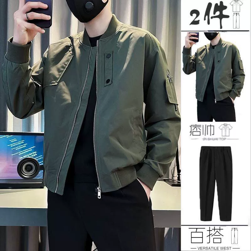 Премиум чувство американская куртка для мужчин прилив бренд красивый мужской одежды новый весенний и осенний бейсбольный костюм куртка