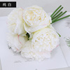 European -style simulation flower player wears 5 peony home decoration fake flower wedding supplies, simulation green plant wholesale