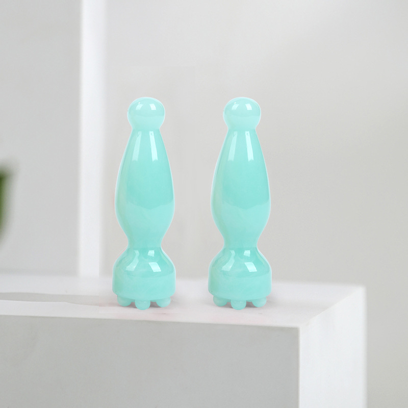 Lopa pequeño ojo músculo varilla masajeador facial acupuntura varilla facial yoga belleza elevación aceite esencial herramienta de combinación