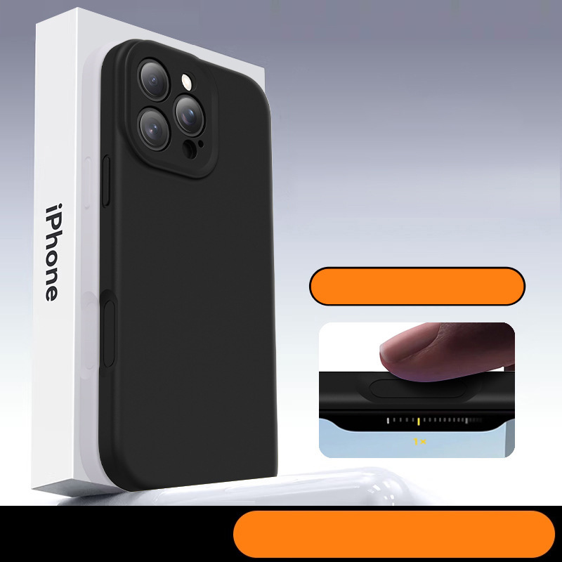 Nueva funda integrada con botón de cámara de silicona líquida, compatible con iPhone 14, iPhone 17, botón de cámara con IA, iPhone 15.