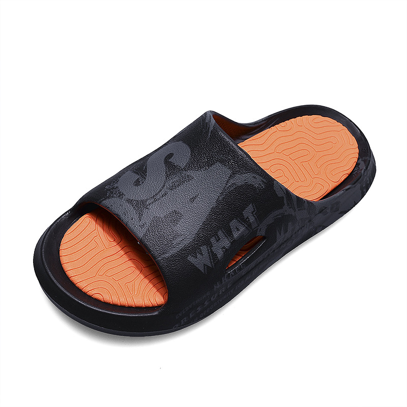 Zapatillas de verano de talla grande, sandalias de suela gruesa para hombre, sandalias de baño para el hogar, chanclas ligeras al aire libre, zapatos de playa