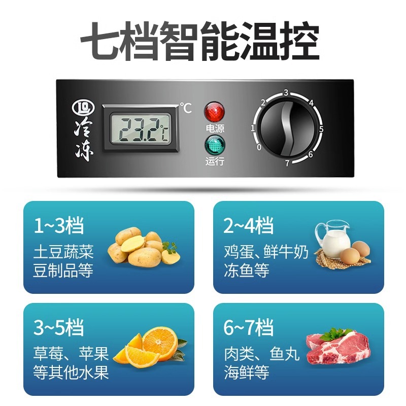 Refrigerador de cuatro puertas congelador refrigerado comercial cocina fresco-mantenimiento Gabinete congelador de seis puertas congelador de acero inoxidable vertical gran capacidad