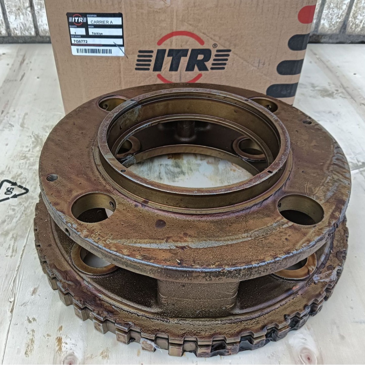 7G-6772托架-卡特彼勒D9R-D9L推土机行走/回转减速机托架-行星架