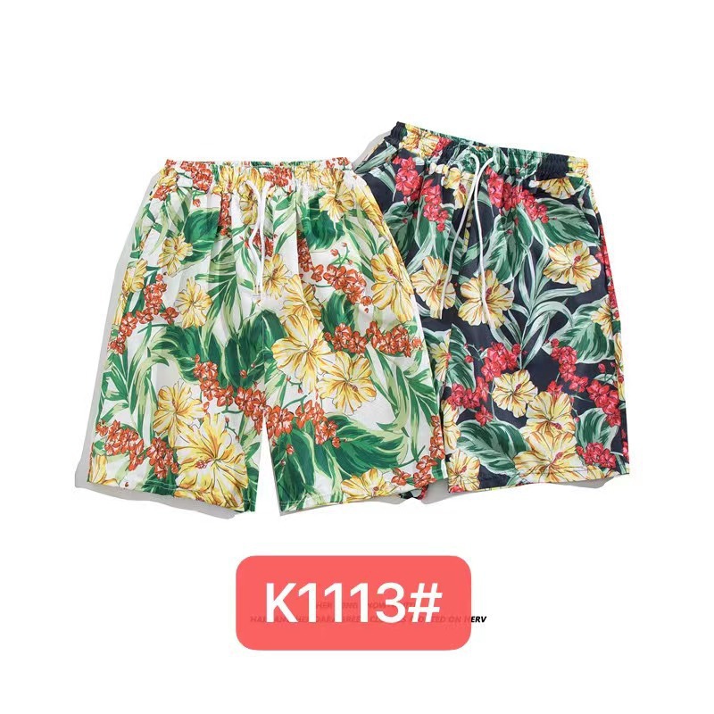 Pantalones de playa de los hombres retro de la pareja Vacaciones de aguas termales anti-vergüenza quinto pantalones ropa exterior pantalones cortos de playa de verano hombres