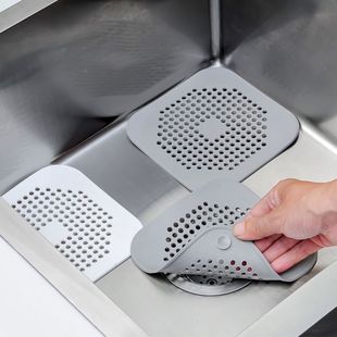 Bathroom Drain Filter Cover for Preventing Hair Clogs in Bathtubs and Kitchen Sinks