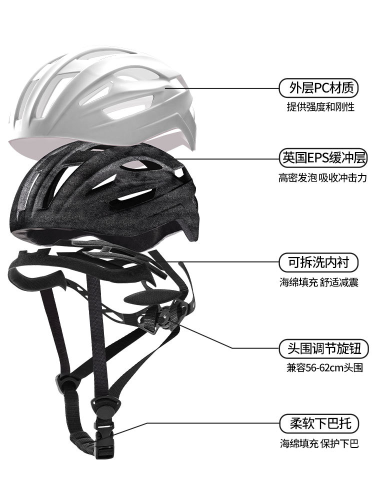 Casco de bicicleta de montaña para mujeres casco de verano decoración de cara casco de bicicleta de carretera sombrero de viaje de bicicleta
