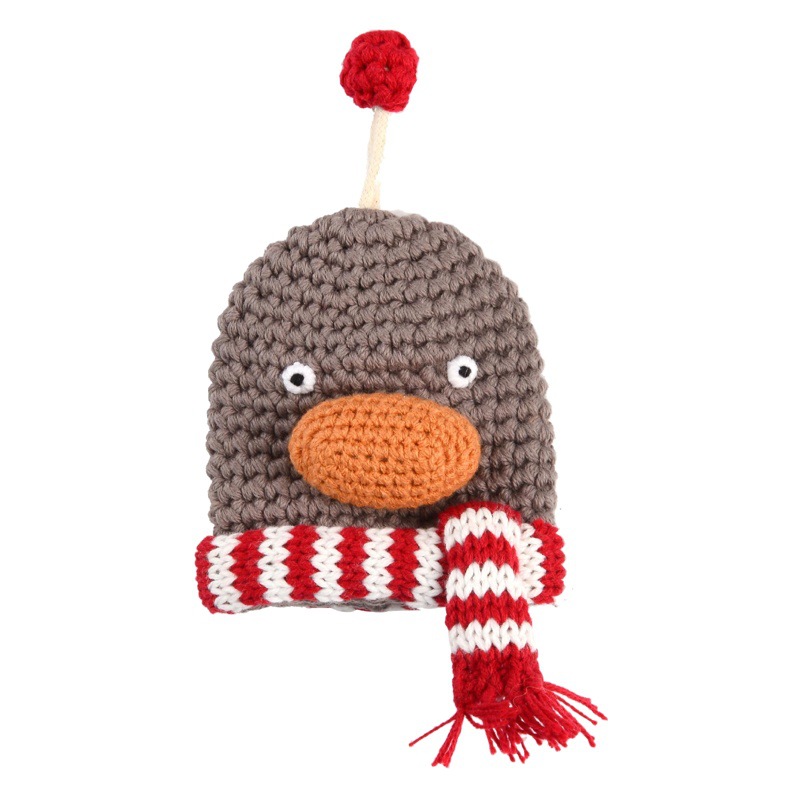 Cartoon Cute Knitted Pull Key Bag Girls Key Protective Cover Douyin Same Unicorn Wool Bag
