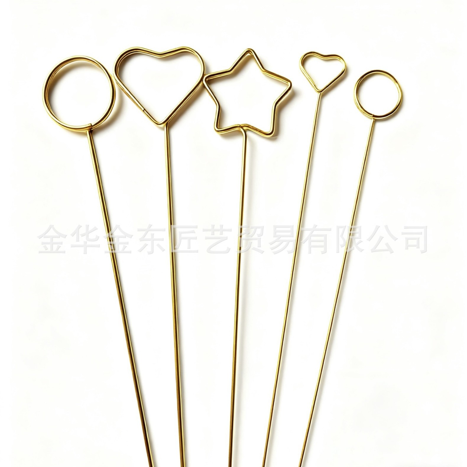 金属花插花束卡片名片夹固定卡插厂家批发直销