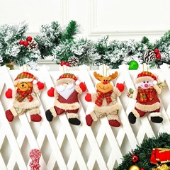 クリスマス装飾ペンダントクリスマス人形ダンス老人雪だるま鹿熊布芸人形ペンダントプレゼント