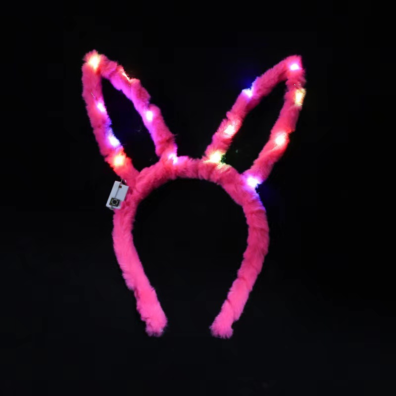 Bar espectáculo atmósfera props luminoso peluche orejas de gato accesorios de cabello zorro bandas de cabello mercado nocturno accesorios de fiesta de suministro