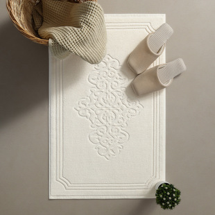 New Chinese Style Five-Star Hotel Pure Cotton Bathroom Floor Towel New National Style Absorbent Bathroom Floor Mat European Style Towel Floor Cloth