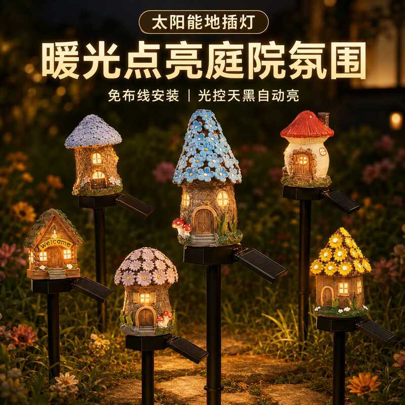 New Solar-Powered Ground Lights, Mushroom-Shaped Led Solar Ground Lights, Simulated Outdoor Flowerbed Garden Villa Decorative Lights New Solar-Powered Ground Lights, Mushroom-Shaped Led Solar Ground Lights, Simulated Outdoor Flowerbed Garden Villa Decorative Lights