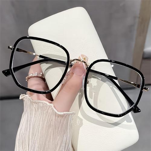 小红书同款网红眼镜框女奶油甜美风素颜方框防蓝光眼镜可配近视镜