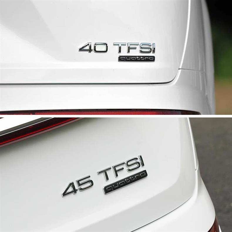 Suitable for Audi Q7 rear emblem modification, 40/45/55 TFSI engine displacement, 3.0T/3.6/4.2, lettered rear emblem sticker