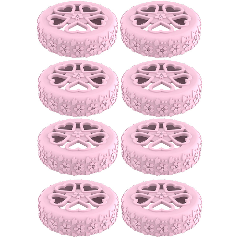 Caster shoesスーツケースホイールシリコン保護カバー耐摩耗性全包スーツケースホイールシリコン保護カバー