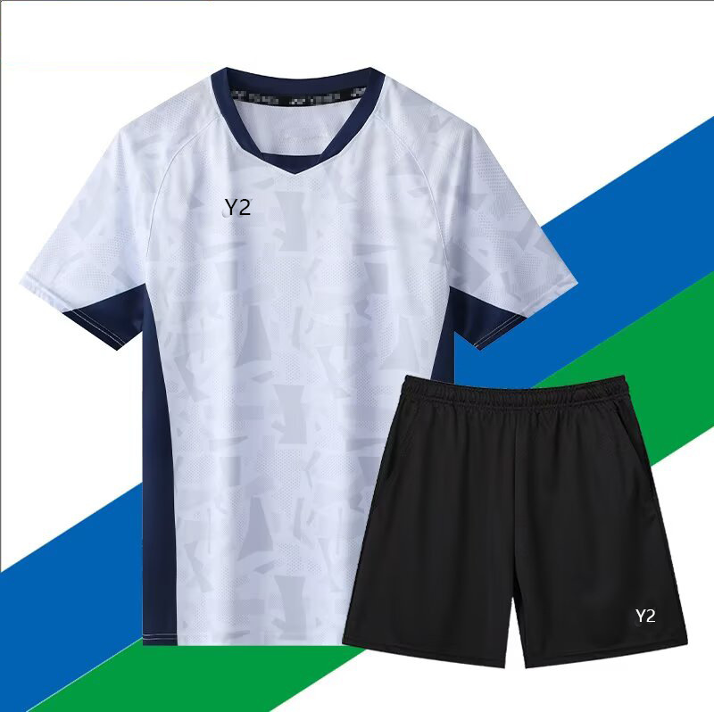New Badminton Suit Short-sleeved Men's and Women's Tennis Suit Quick-drying volleyball Suit Students Children's Competition Training Suit 23070