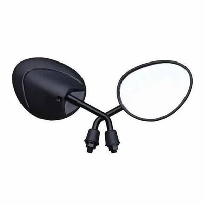 Millennium turtle rearview mirror calf N1U1 Little Turtle King electric car Yamaha scooter modified small round mirror reflector (Motorcycle rearview mirror) - 8-centimeter-orthodontic-1666-rear-view-mirror-black