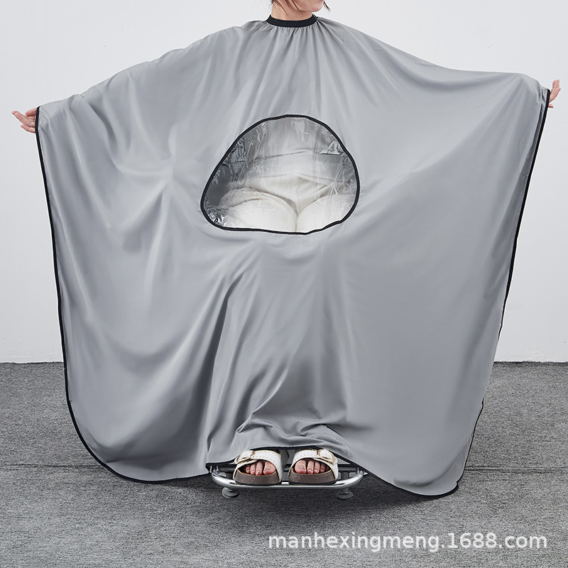 Fabricantes al por mayor de pernos de perspectiva corte de pelo delantal herramientas de peluquería salón de cabello de aceite de corte de pelo tiñido chale de pelo perno