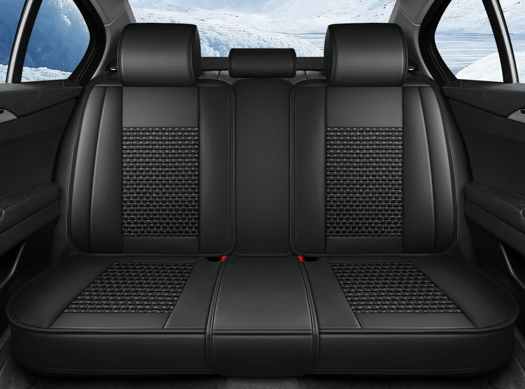 Cross-Border Car Seat Covers, Four-Season Universal Seat Covers, Fully Enclosed Seat Cushions, Nappa Leather Seat Covers, Breathable Ice Silk Cushions