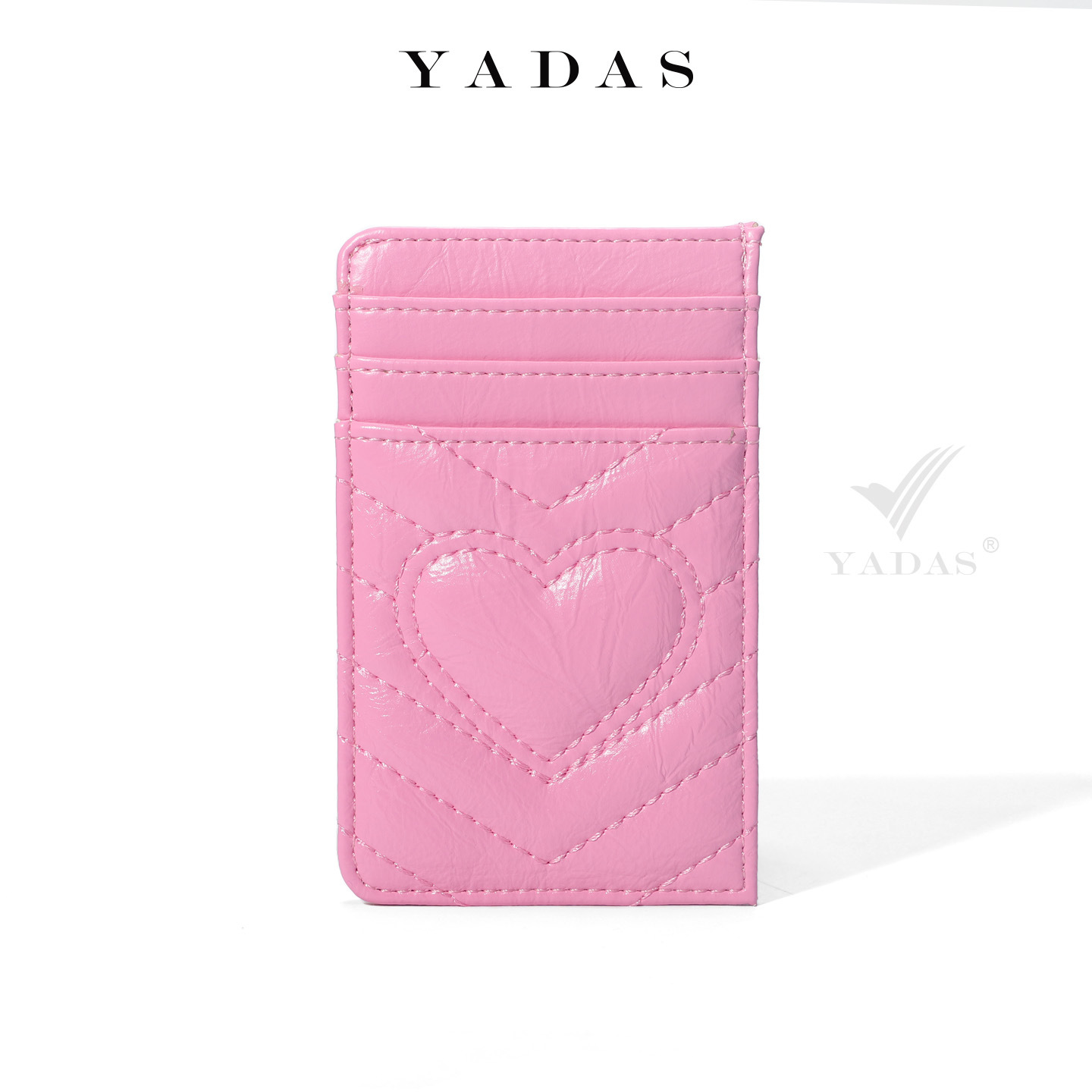 Bolsa de tarjetas bancarias de amor, nueva bolsa de mano PU, bolsa coreana, bolsa de tarjetas de almacenamiento multi-tarjeta ligera